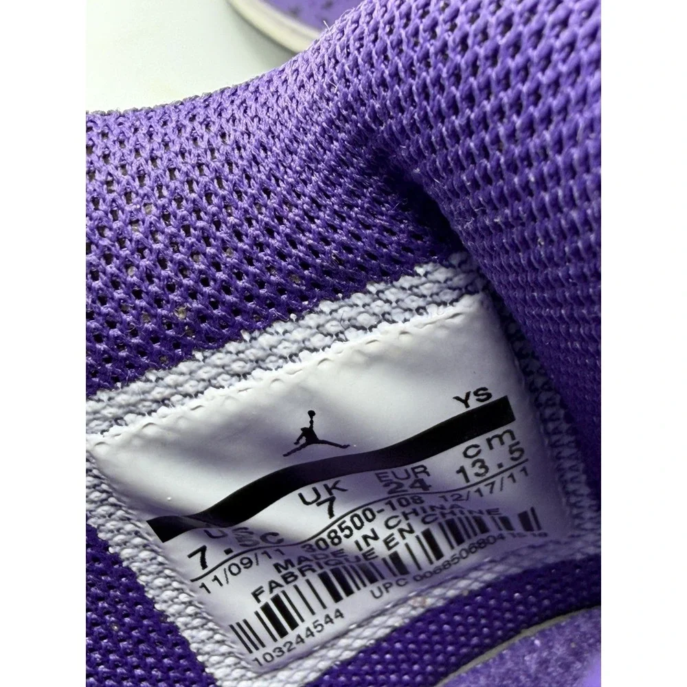 Jordan 4 Retro Ultraviolet 308500-108 Toddler Size 7.5C Pre-Owned No Box